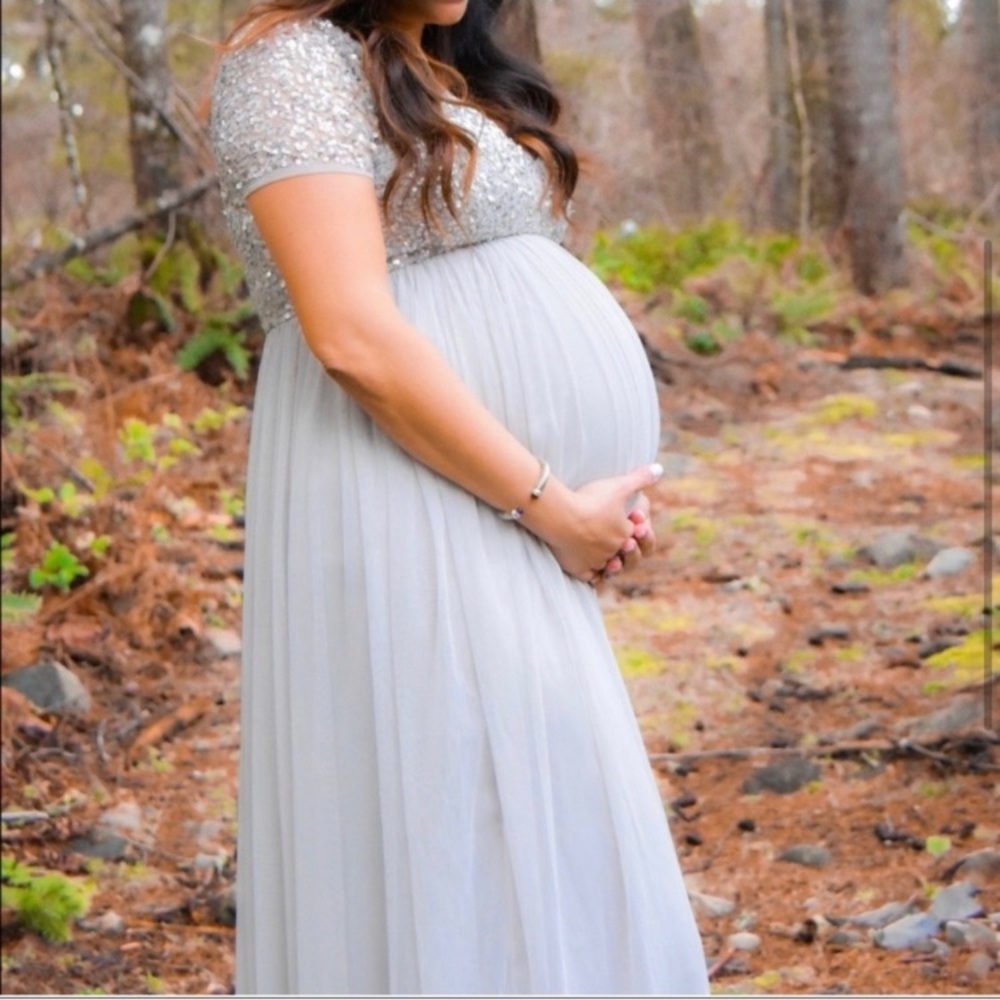 Black Tie Maternity Dress